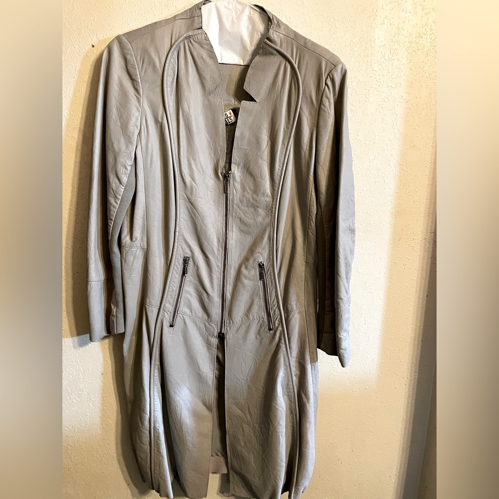 Wilson Faux Leather Frey Trenchcoat